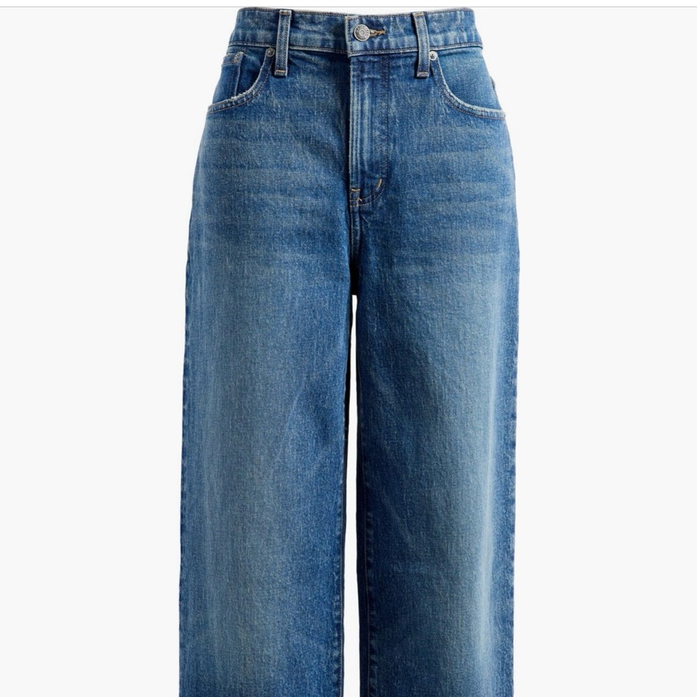 Madewell Blue Flare Wide Leg Jeans